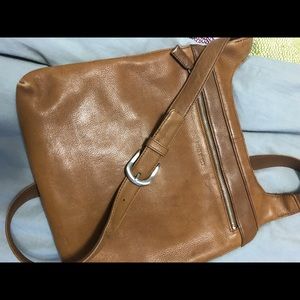 Used Vintage Leather Nine West Side Crossbody Bag